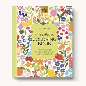 NEW Elyse Breanne Design “Farmers Market” Coloring Book